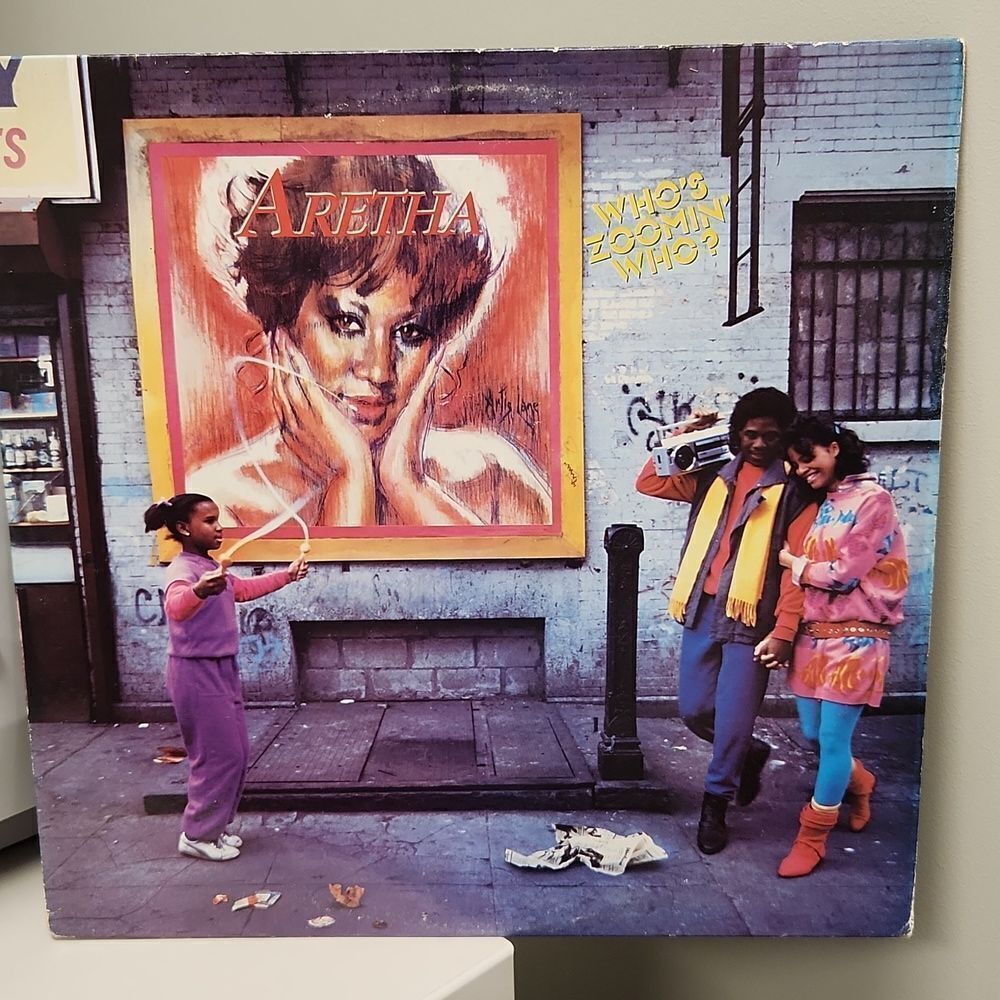 Aretha Franklin who Zoomin Who? 1985 Vinyl Record